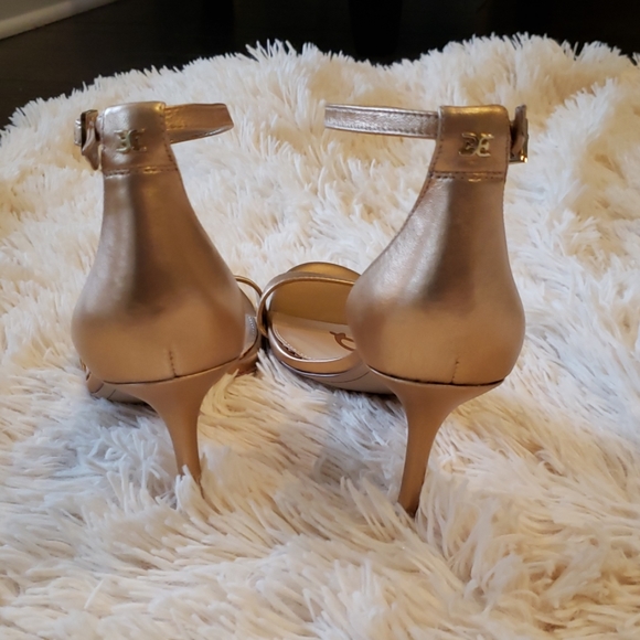 Sam Edelman Leather High Heel Sandal Prom Wedding - Picture 5 of 6